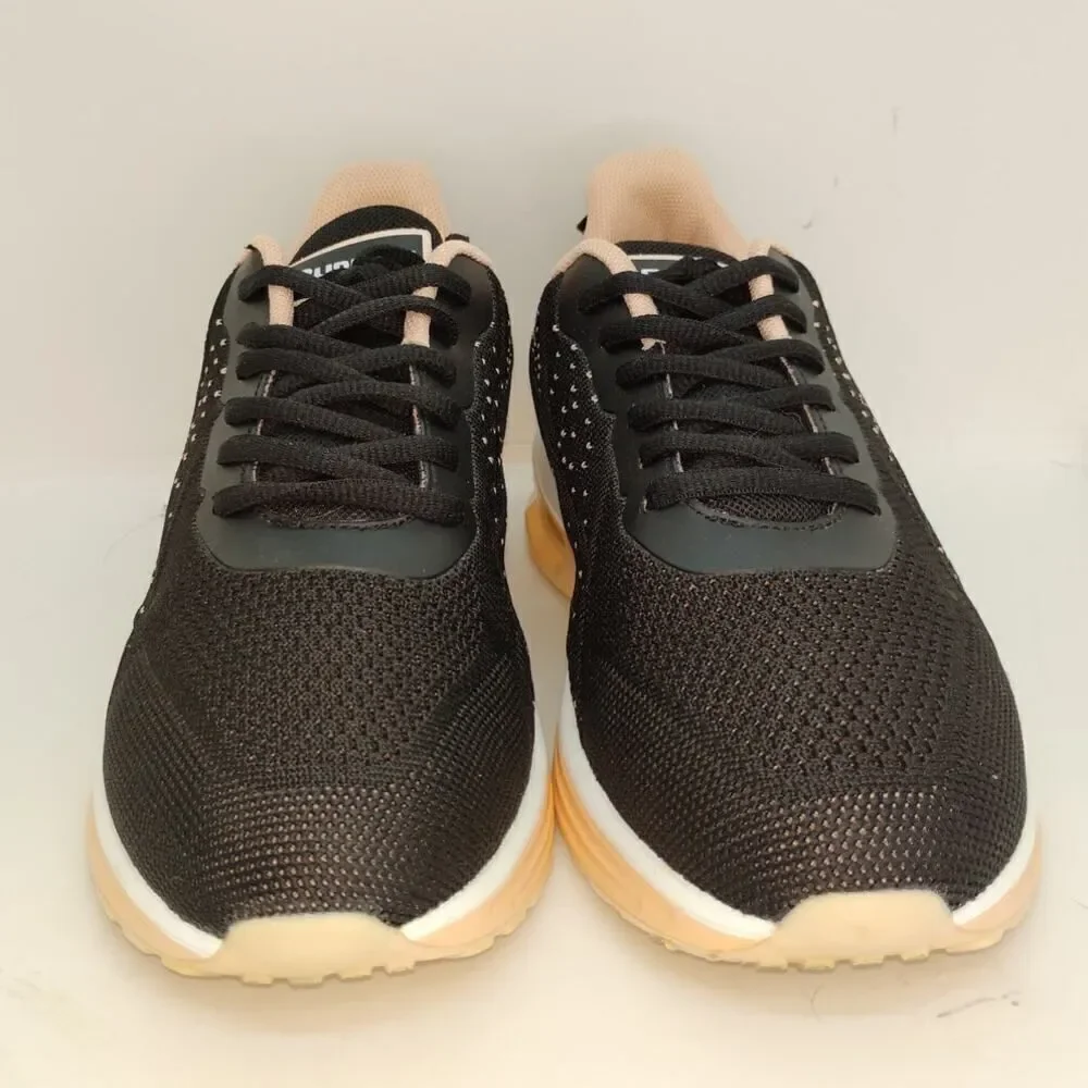 Gannou Air Womens Pre-owned Coral & Black Running Sneakers - sz. 6 BEAUTIES!!